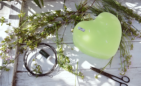 Materialien f�r den Blumenkranz